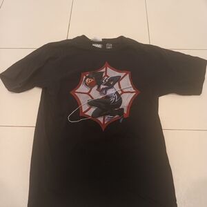 Marvel Black Kids T-Shirt with Spider Design